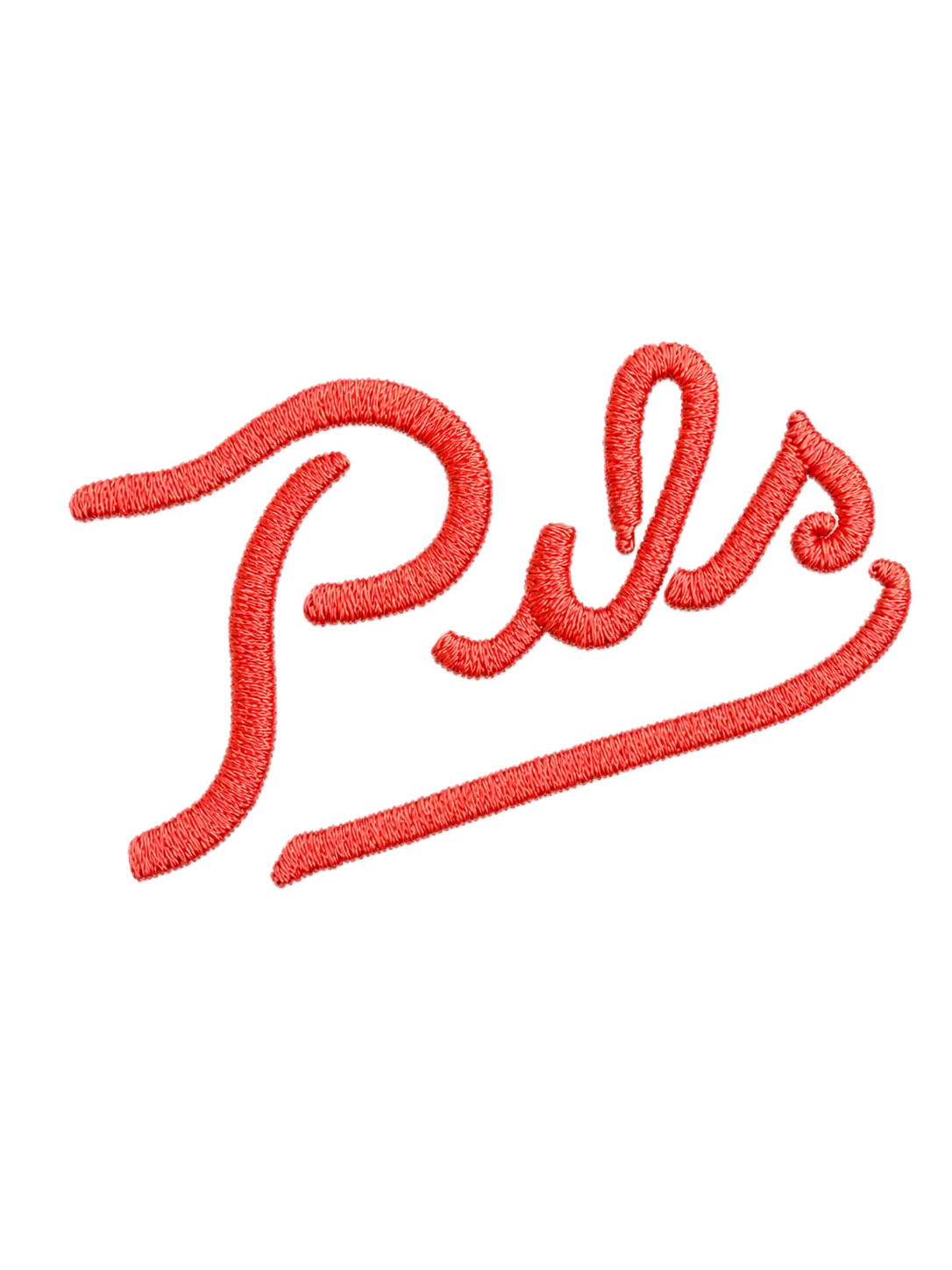 Pils — The Pils script — embroidery
