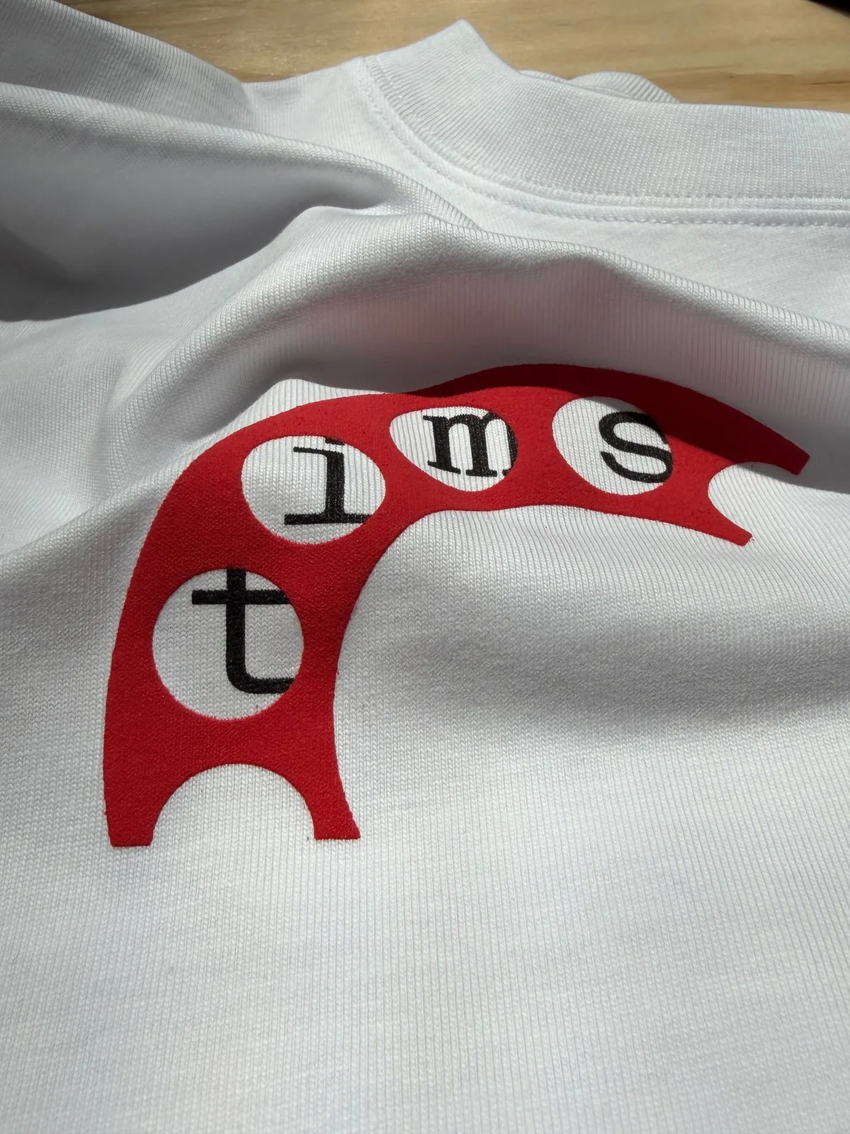 Tims — Puff print — raised off the fabric