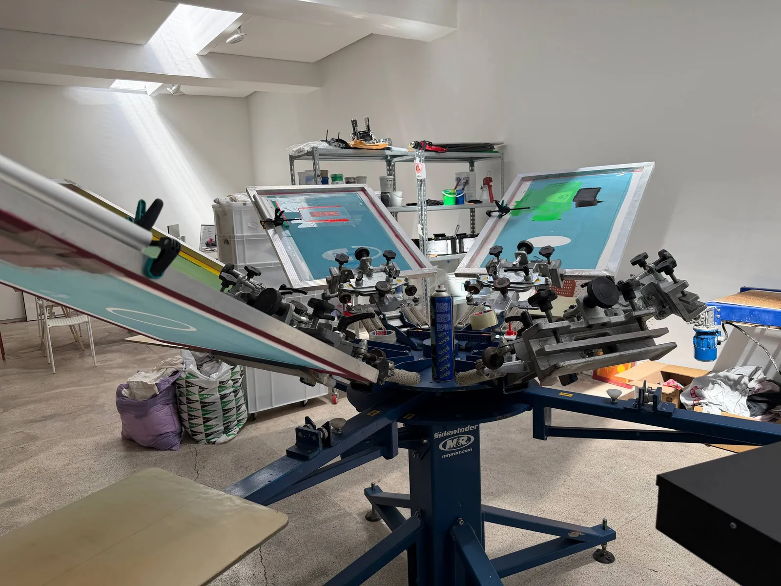 Screen printing carousel
